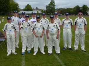 Babbacombe all ready for their first youth game in more than 20 years. Back row (left to right) are: Seth Williams, Jack Fleet, Tom Tidborough, Will Backholer, George Lawrence, Ethan Jukes, Sonny Prior. Front: George Williams, Harry Hole, Hassan Hussain, Harry Mabbut